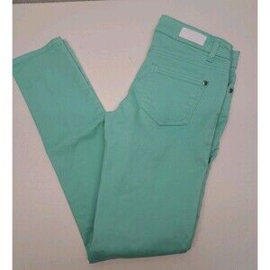 Celebrity Pink Green Dare You Skinny Jeans Juniors Size 3 Stretch